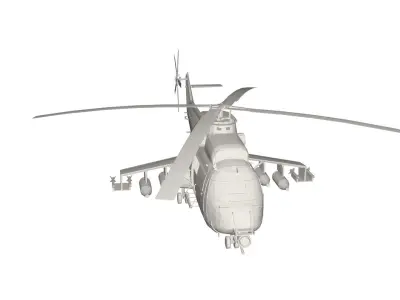 Military Helicopter concept 3D model order