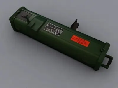 M202A1 FLASH Low-poly 3D model
