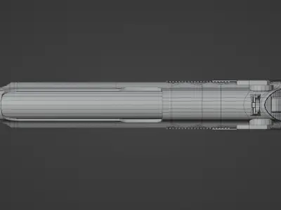 Beretta M9 Low-poly 3D model 2