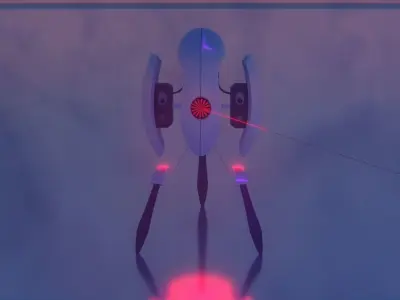 portal 2 turret 3D model