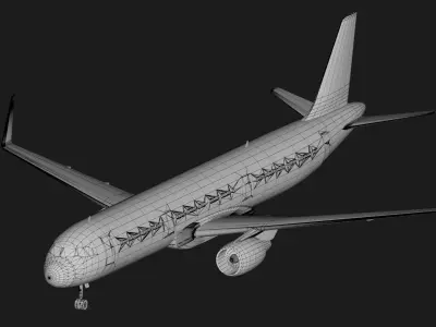 Aircraft Low-poly 3D model buy