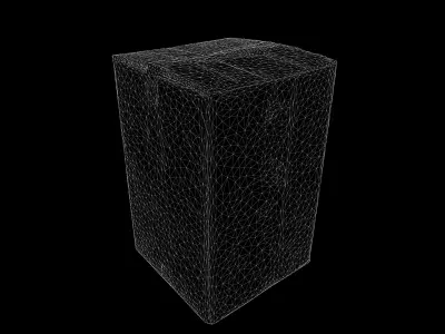 Anydrafts Paper box 02 Low-poly 3D model