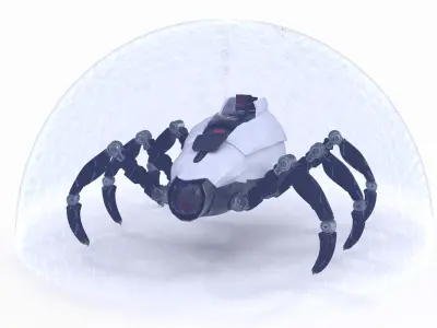 Sci-Fi Spider Low-poly 3D model