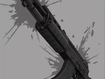 Weapon - GITSSACFAO AK-47 Free 3D model