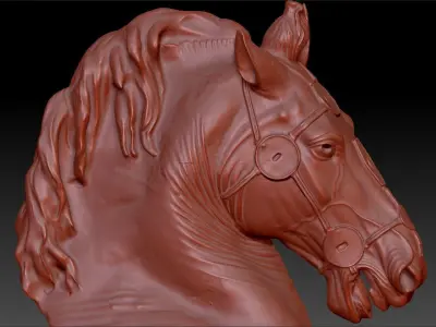 Marcus aurelius horse hollow 3d Necklace Pendant Charm Jewelry 3D print model