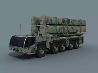 Missile Launcher 3d model - animated 3D model