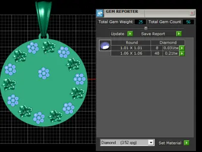 train pendant design 3D print model