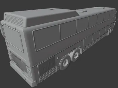 Denning Landseer Bus Low-poly 3D model