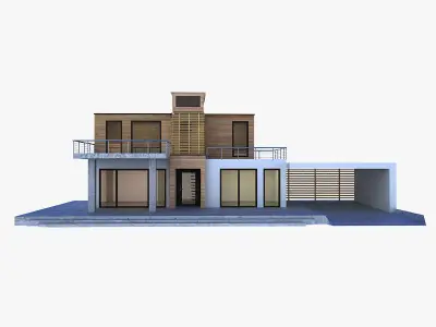 Modern house 3D model