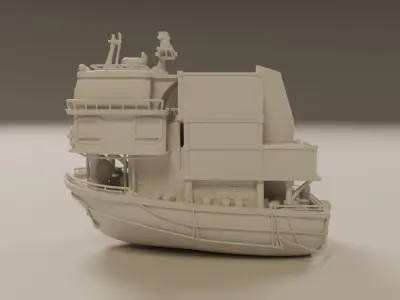 cargo ship 3D print model