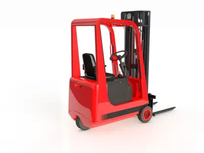 Forklift Small 3 Wheels 3D model