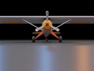 Low Poly Plane - Roblox Low-poly 3D model