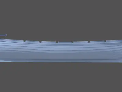 7m ww2 Japanese Lifeboat 1-100 scale 3D print model