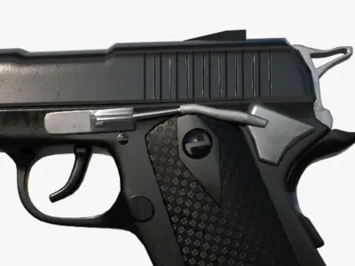 Gun Colt Low-poly 3D model