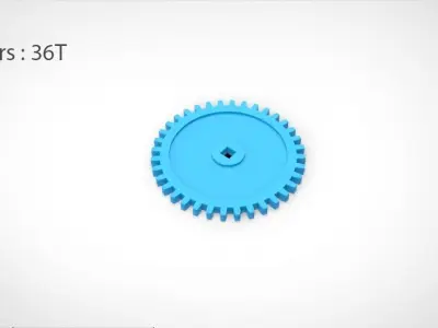 Gears 12T-36T-60T 3D model