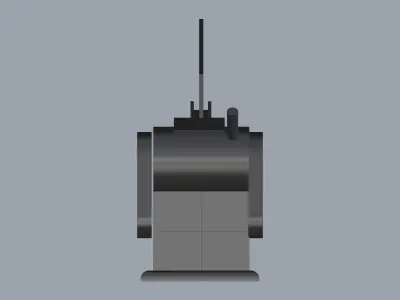 Horizontal Band Saw Machine  3D model