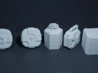 a set of 3d models for the game 3D model
