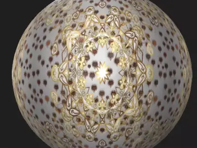 Vintage and doodles Surface PBR Texture on white background Texture