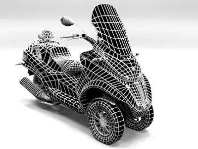 PIAGGIO MP3 LP500 Low-poly 3D model