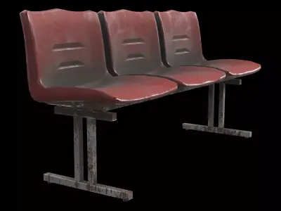 waiting chair 02 3D model