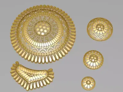  Arabic main part 5 piece 2nd 3D print model