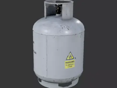 gas cylinder 12L PBR 4K game ready Low-poly 3D model