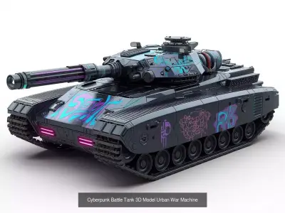 Cyberpunk Vehicles and Combat Machines Collection 3D Model Pack