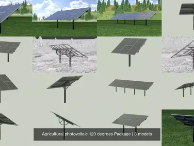 Agricultural photovoltaic 120 degrees Package