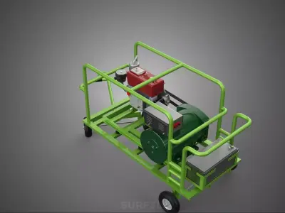 PORTABLE WELDER WELDING POWER DIESEL ENGINE GENERATOR GENSET KVA 3D model