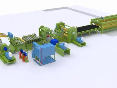 Plate Shearing Machine 3D model