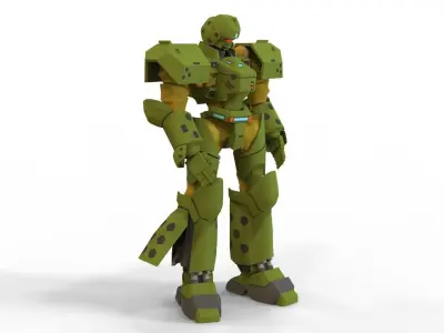 Patlabor Helldiver Low-poly 3D model
