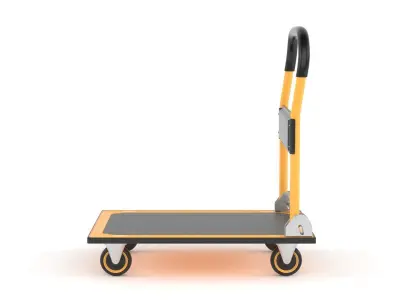 Folding Handle Trolley 3D model