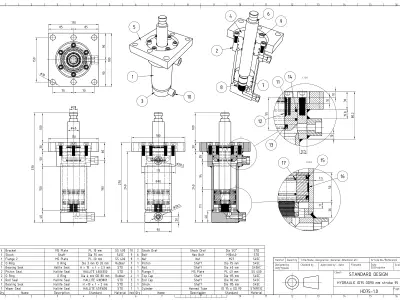 Hydraulic Cylinder 3D model purchase