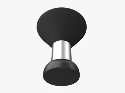 Barber Neck Hair Duster Brush 3D model