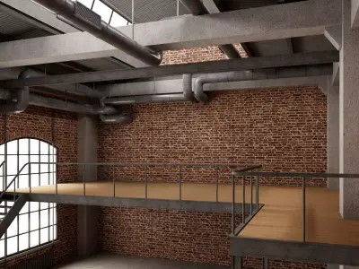 Loft interior 11 3D model