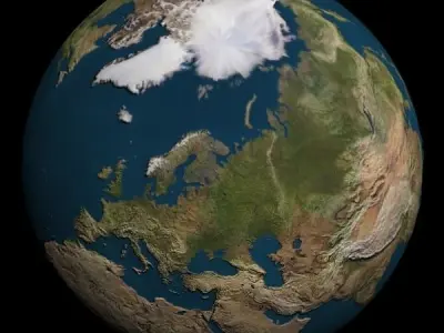 Earth Globe 3D model