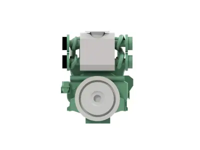 Diesel engine 3D model purchase