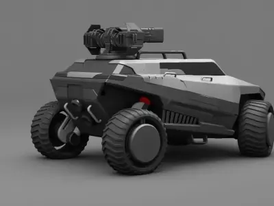 military vehicle Free 3D model