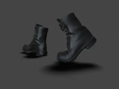 SHOE-004 Backward Walk Low-poly 3D model