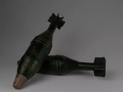 Mortalr Rocket - Modeling and Texture  Low-poly 3D model