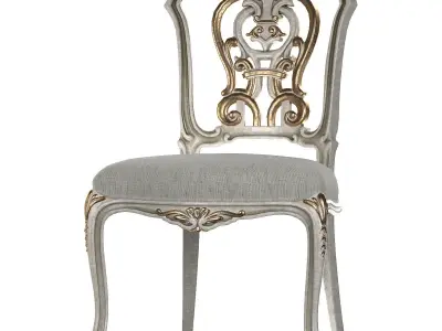 Ebanista Dauphine chairs Low-poly 3D model