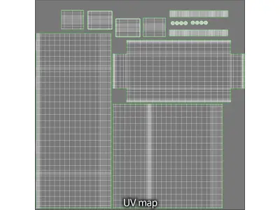 Weathered Metal Box Free 3D model