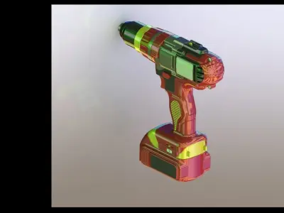Hand drill PIN 13mm impact drill Free 3D model