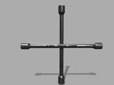 Lug Wrench Low-poly 3D model order