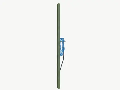 Pressure pipe Low-poly 3D model