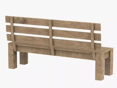 Park Bench 01 3D model