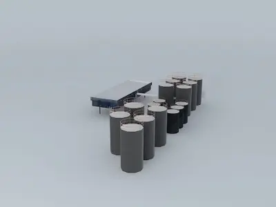 Lubrizol Tanks South Free 3D model purchase