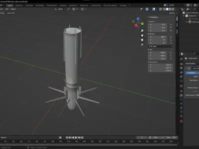 Israel Missile Low-poly 3D model