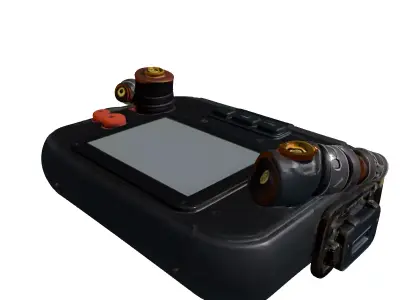 SciFi Worn Handheld Gaming Device Low-poly 3D model