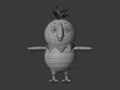 Parrot Kesha USSR Free low-poly 3D model